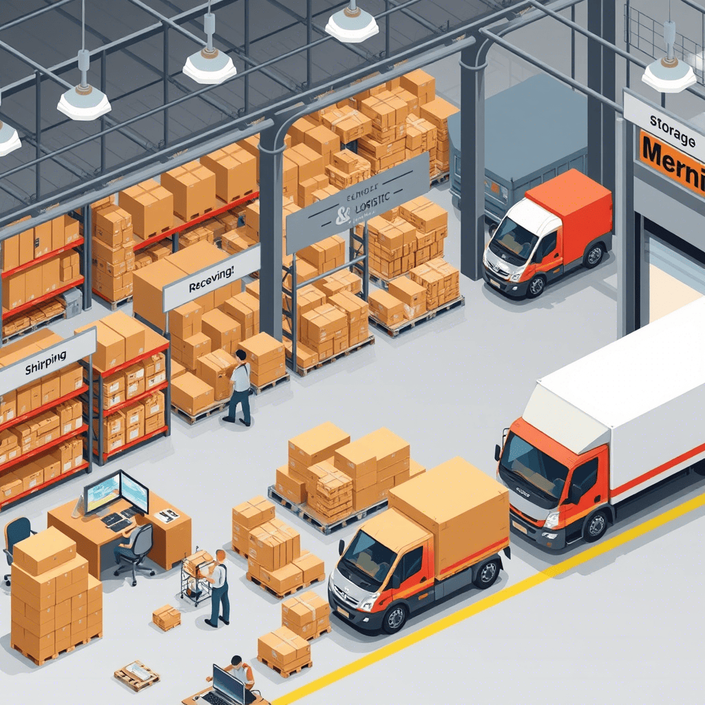 Representação de operação de distribuidora com ERP